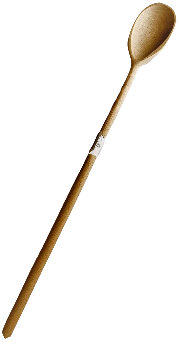 Lingura lemn oval 50 cm