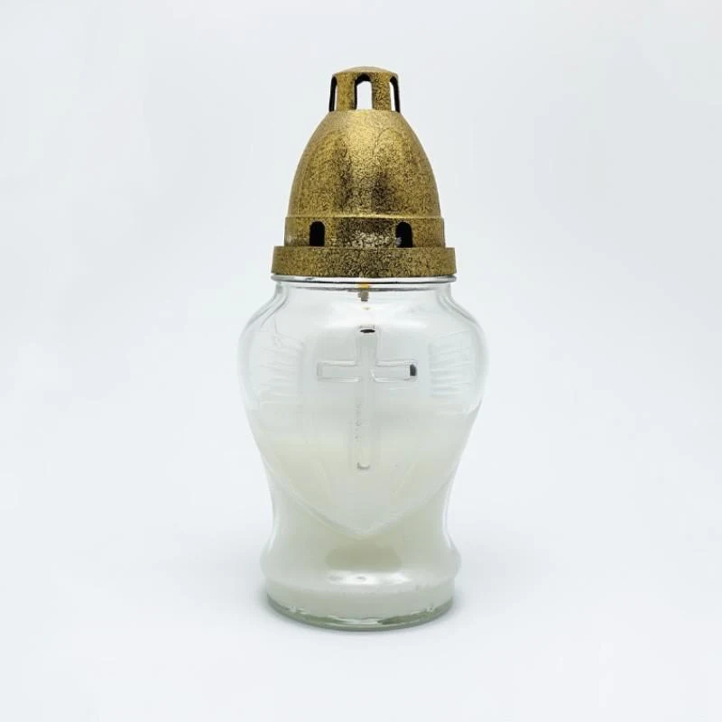 Candela sticla 17 cm x 60 g 2