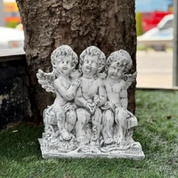 Statueta trei ingeri pe banca 2