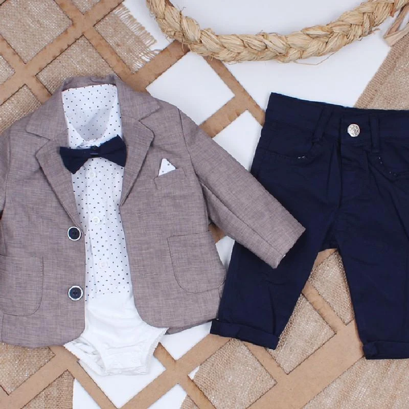 Costum Bebe 3 pcs (3-9 luni) 2
