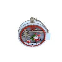 Decoratiune de Craciun lemn cu LED