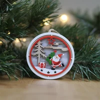 Decoratiune de Craciun lemn cu LED 2