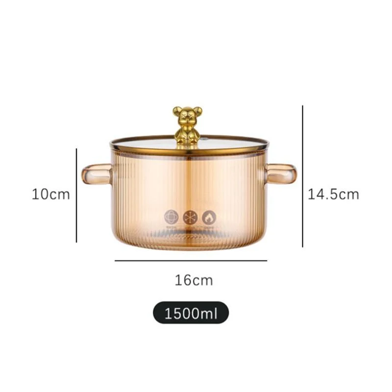Cratita din sticla 1.5 L (Mix) 2