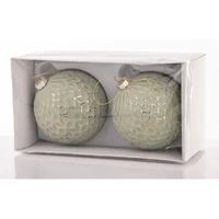 Set 2 Globuri pentru brad 11x10x10 cm 3