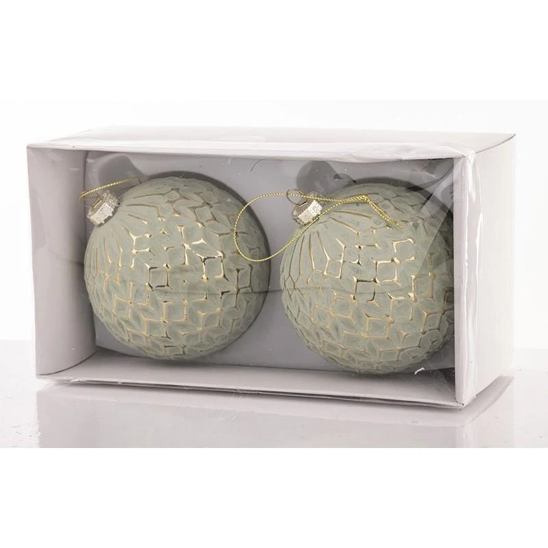 Set 2 Globuri pentru brad 11x10x10 cm 3