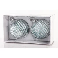 Set 2 Globuri pentru brad 9x8x8 cm 3