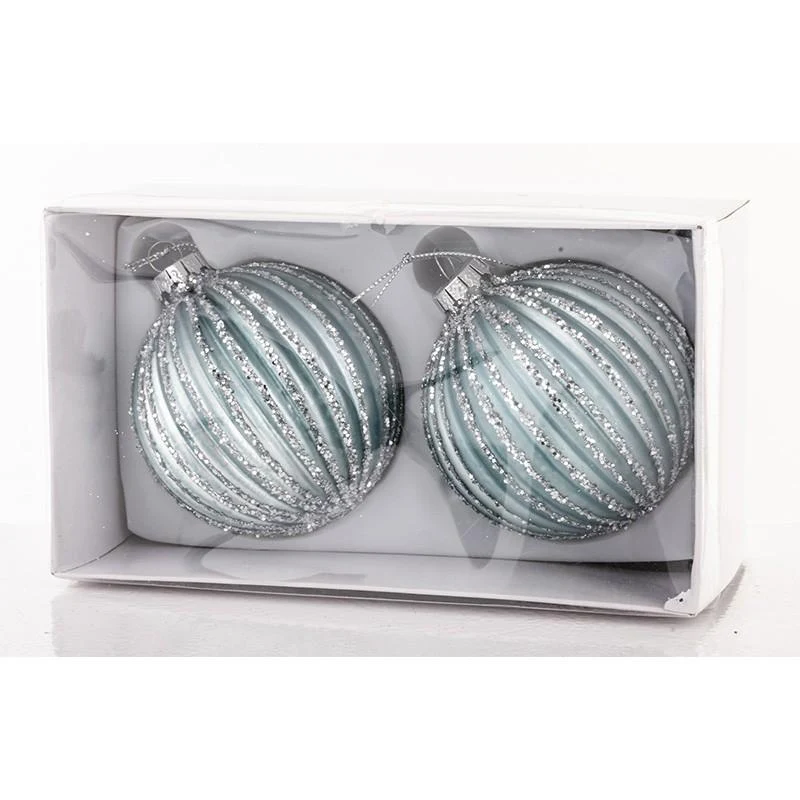 Set 2 Globuri pentru brad 9x8x8 cm 3
