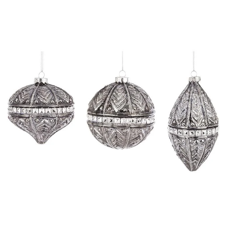 Set 3 Globuri pentru brad 2