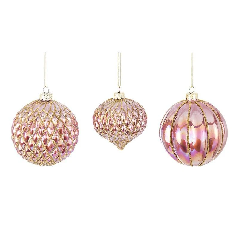 Set 3 Globuri pentru brad 2