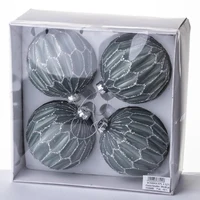 Set 4 Globuri pentru brad 11x10x10 cm 3