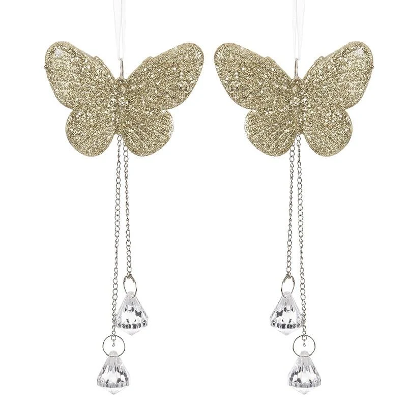 Set 2 decoratiuni brad Fluture 17x8x2 cm 2