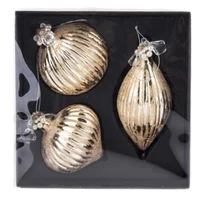 Set 3 Globuri pentru brad 2