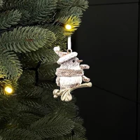 Decoratiune brad Pasare 6x6x2,5 cm