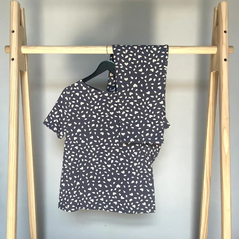 Pijama Dame (tricou cu pantaloni) (S-2XL) 2
