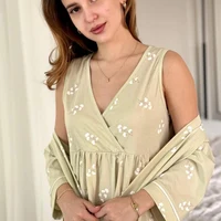 Set Dame (halat cu camasa de noapte) (S-2XL) 4