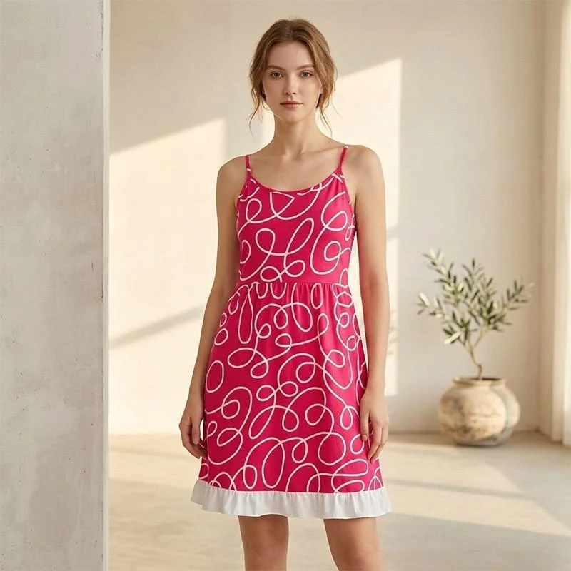 Rochie cu bretele Dame (S-2XL) 2
