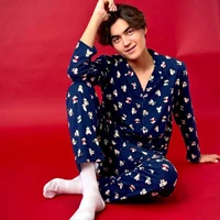 Pijama Barbati (camasa m.lunga cu pantaloni) AN (M-3XL) 2