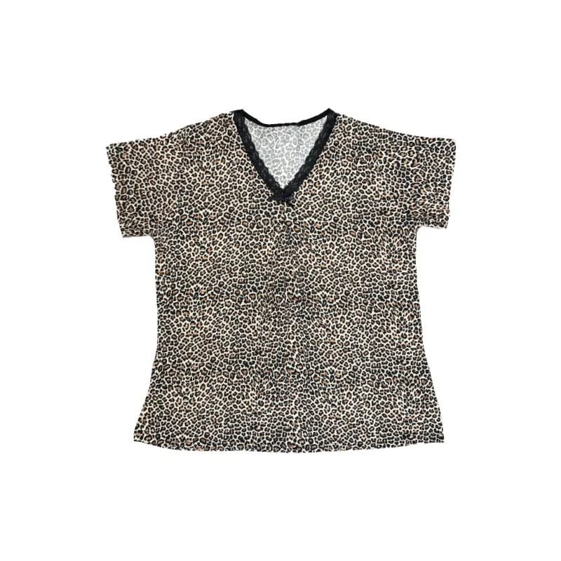 Pijama Dame (maiou cu pantaloni 3 sferturi) (2XL-7XL) 2
