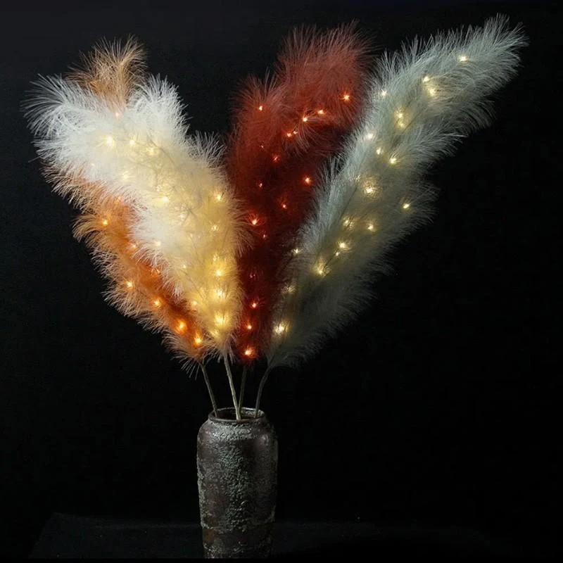 Set 3 ramuri Pampas 80 cm LED 2