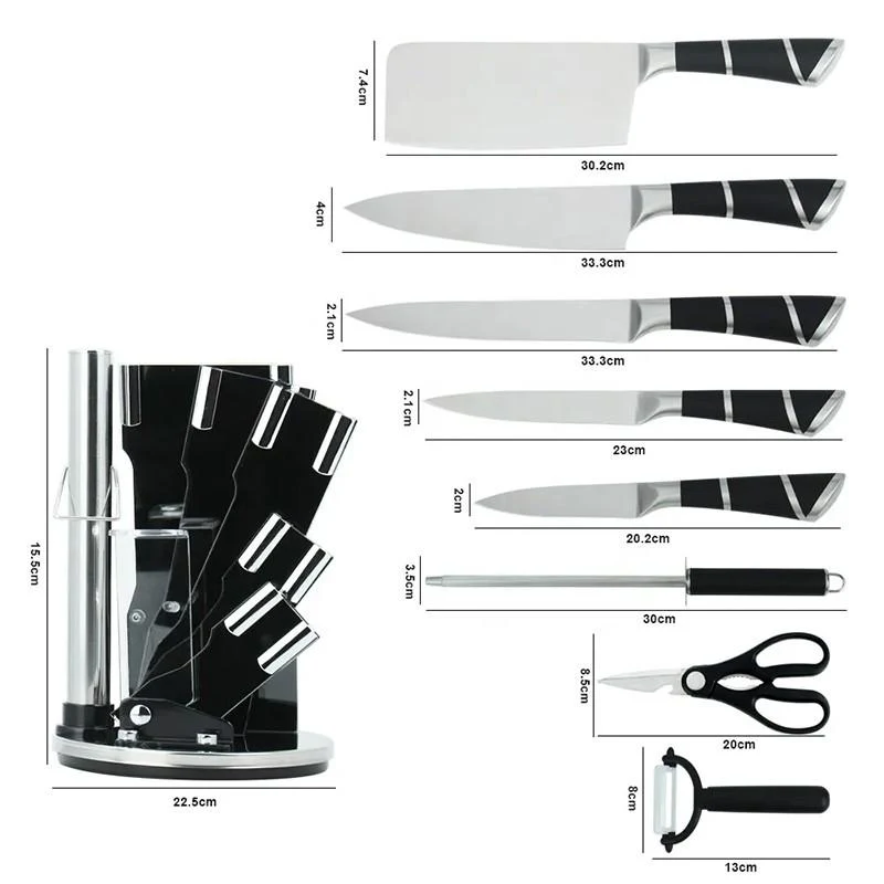 Set cutite bucatarie cu suport 2