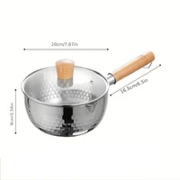 Cratita cu maner,capac Ø 20 cm