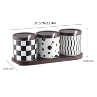 Set recipiente condimente 3 buc 350 ml