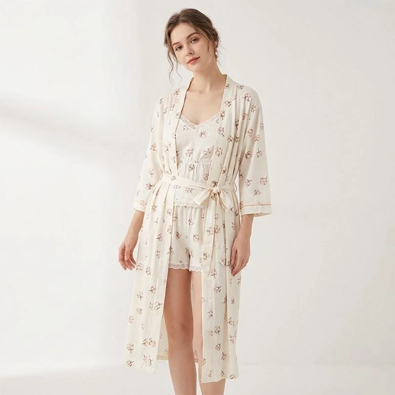 Set Dame (halat cu pijama) (S-2XL) 2