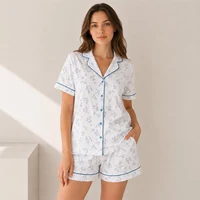 Pijama Dame (camasa m.scurta cu sorti) (S-2XL) 8