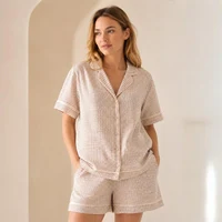 Pijama Dame (camasa m.scurta cu sorti) (S-2XL) 11