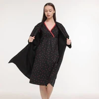 Set Dame (halat cu camasa de noapte) (S-2XL) 7