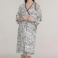 Set Dame (halat cu camasa de noapte) (S-2XL) 8