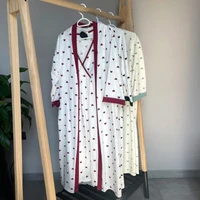 Set Dame (halat cu camasa de noapte) (S-2XL) 3