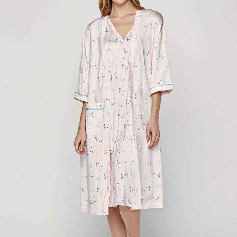 Set Dame (halat cu camasa de noapte) (S-2XL) 6