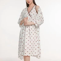 Set Dame (halat cu camasa de noapte) (S-2XL) 4