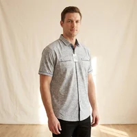 Рубашка Мужская с коротким рукавом (2XL-5XL)