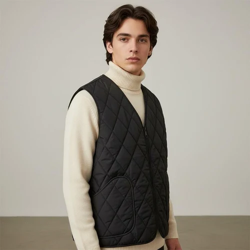 Vesta Barbati fara maneca (10XL-12XL) fermuar