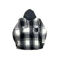 Camasa Barbati cu blana,gluga,fermuar (XL-5XL)