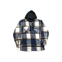 Camasa Barbati cu blana,gluga,fermuar (XL-5XL)
