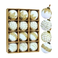 Set 12 Globuri pentru brad 8 cm