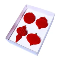 Set 4 Globuri pentru brad
