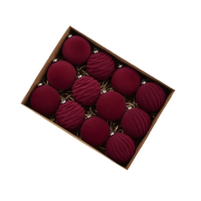 Set 12 Globuri pentru brad 8 cm 2