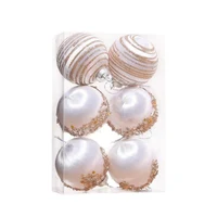 Set 6 Globuri pentru brad 6 cm