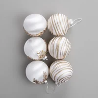 Set 6 Globuri pentru brad 8 cm 2