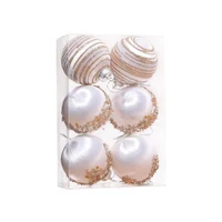 Set 6 Globuri pentru brad 10 cm