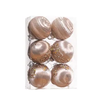 Set 6 Globuri pentru brad 6 cm