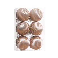 Set 6 Globuri pentru brad 10 cm