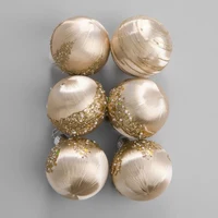 Set 6 Globuri pentru brad 10 cm 2