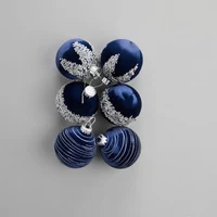 Set 6 Globuri pentru brad 6 cm 2