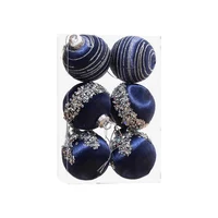 Set 6 Globuri pentru brad 10 cm