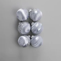 Set 6 Globuri pentru brad 6 cm 2